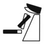 Tilting basin, synchronous adjustment