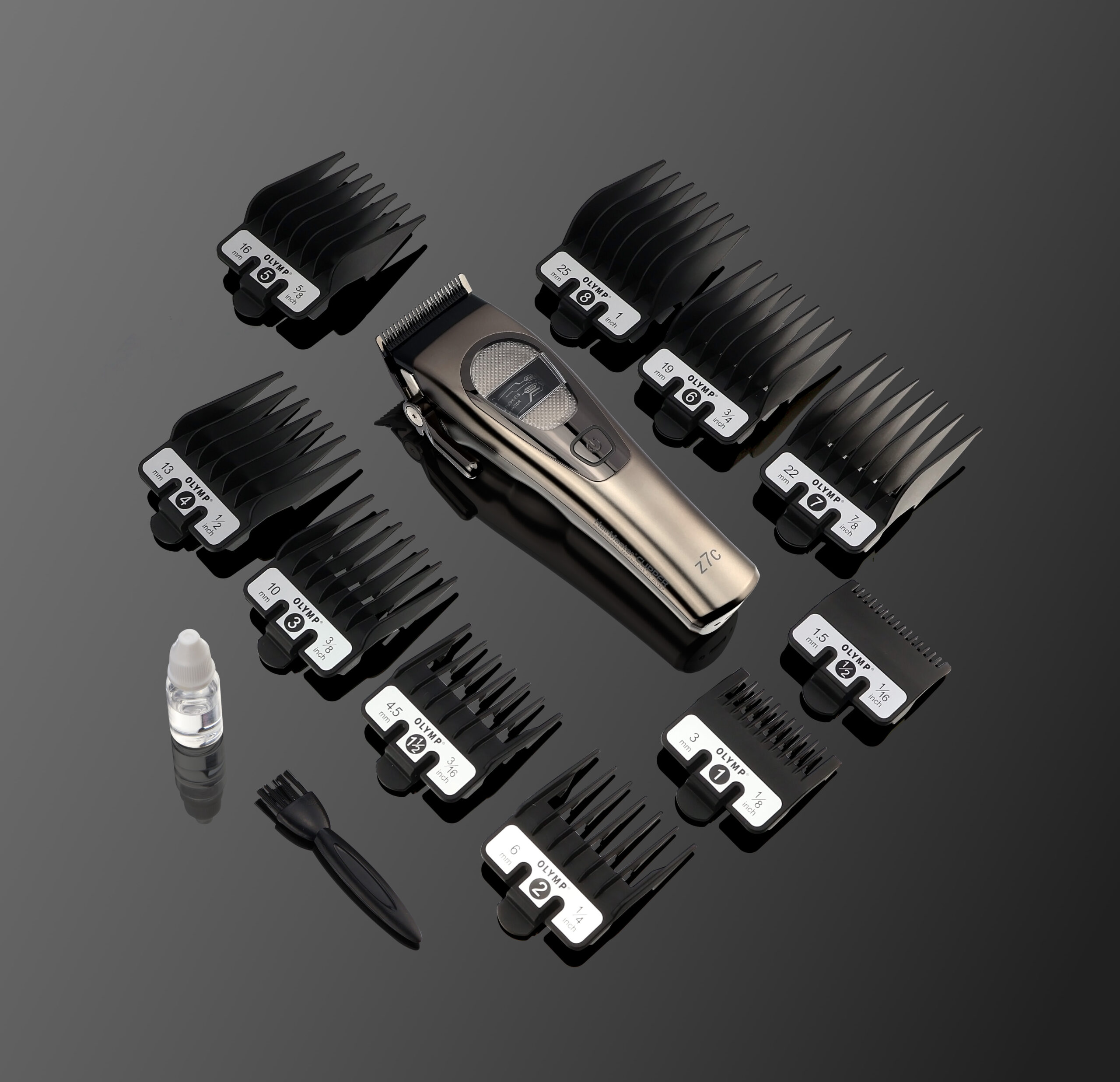 HairMaster CLIPPER z7c_mit 10 Kammaufsätzen und Reinigungsset